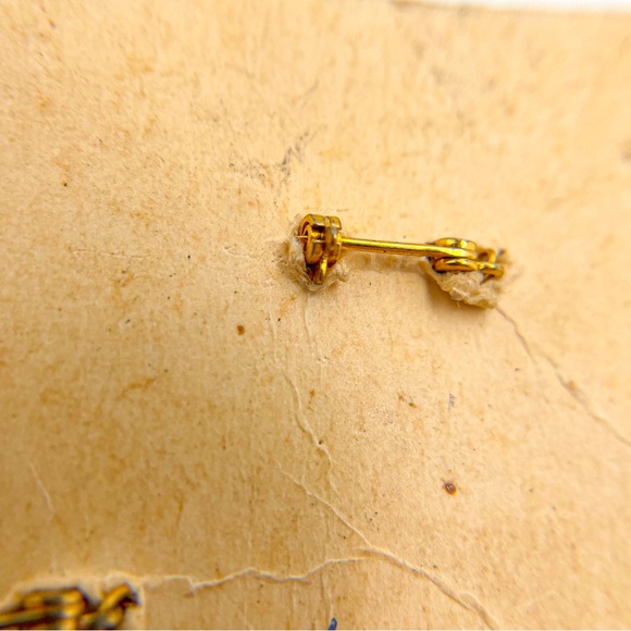 Vintage 1940’s 10k Gold Masonic Eastern Star Enamel Pin Gavel on Original Paper - Picture 7 of 7